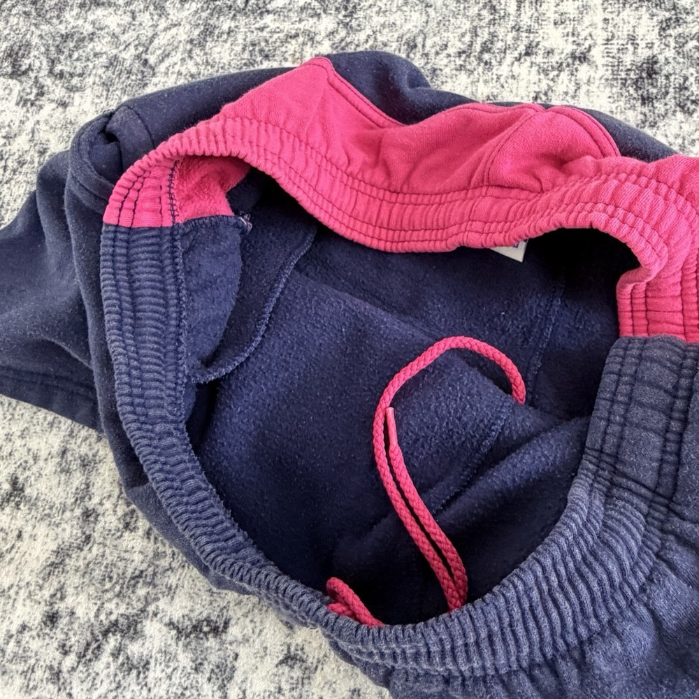 VTG Women's Pro Spirit Sweatsuit Sweater Half Sleeve Shorts Blue Pink Set Size M - Picture 9 of 13